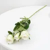 Decorative Flowers & Wreaths Retro Pink Rose Artificial Slik For Room Home Decoration Bouquet DIY Wedding Fake Flower Arrangement Party Po P