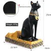 Resina Egiziano Gatto Dio Portabottiglie Portabottiglie Pratico Scultura Stand Decorazione della casa Interni Artigianato Regalo di Natale