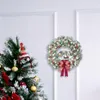 Weihnachtsdekorationen, Zuhause, Girlanden-Dekoration, niedliche Weihnachtsmann-Kränze mit roter Schleife für Wand, Tür, Fenster, Ornament, Urlaubsdekoration