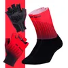 Nouveaux gants de cyclisme avec chaussettes de vélo ensemble anti-dérapant hommes femmes antichoc court demi doigt gants pour vélo de plein air Sport H1022