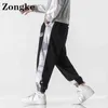 Zongke Print Work одежда мужская брюки белый китайский размер 3xl Sweat Bins для мужчин мод 2022 весна Новое прибытие Y220308