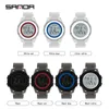 SANDA Fashion Ultra-thin Digital Watch Sport Men Watches Luminous Sports Wristwatch Mens Waterproof Boy girl Student Watch G1022