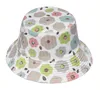 2021 Kinder Eimer Hüte Kinder Sonnenhut 30 Stile Floral Baby Sonnenhut Kleinkind Angelkappen Jungen Mädchen Sommer Fischer Cartoon Schnelles Schiff