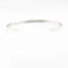 Pulseira 4 mm de prata de aço inoxidável engravidada madrinhas pulseiras inspiradas citações positivas cuff mantra punhos