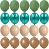 Party Decoration 20 SZTUK 10 Inch Balon Kit Retro Green White Gold Balls na urodziny Rocznica ślubu dżungla Letni wystrój domu