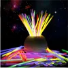 Multi Color Hot Glow Stick Bracelet Necklaces Neon Party LED Flashing Light Stick Wand Novelty Toy LED Vocal Concert LED Flash Sticks 349 Y2