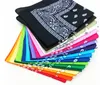 54*54CM Cotton Novelty Double Sided Print Paisley Bandanas Cowboy Bandana Handkerchiefs Paisley Print Head Wrap Scarf