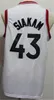 Pascal Siakam Jersey 43 Men Basketball Black Red White Team Color For Sport Fans Breathable Embroidery And Sewing Pure Cotton Shirt Excellent Quality On Sale