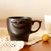 Muggar Creative Lip Cup Svartvitt par Mugg Nordic Home Decor Milk Coffee Ceramic Water Cups Drinkware Present K￶k