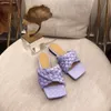 Woven Slipper Women Sandals Leather Sandal Flat Shoes Luxury Designer Summer Ladies Fashion With Box Size 35-41