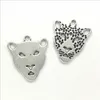 Lot 50 Stück Leopardenkopf Antiksilber Charms Anhänger zur Schmuckherstellung Halskette Armband Ohrringe Retro-Stil 30*27mm DH0863