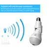 Bulb Camera 360 Degree LED Light Camera 1080P Wireless Panoramic Home Security WiFi CCTV Fisheye Bulb Lamp IP Camera