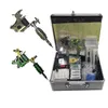 Complete Tattoo Kit 2 stks Coil Machine Voeding Naalden Tips Grepen met Draagbare Apparatuur Tool Case voor kunstenaars