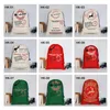 Große Weihnachtssack hochwertige Santa Sacks Draw String Leinwand Tasche Weihnachtsdekoration Süßigkeiten Geschenke Taschen für Kinder 39 Stile