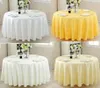 tablecloths for round banquet tables