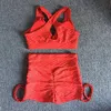 パッドジム服のトレーニング服女性ヨガセット女性スポーツウェアフィットネススーツ女性レギンススポーツブラスポーツアウトフィットS XL 210813