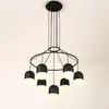 Lampes suspendues nordiques pour cuisine salon salle à manger Hall escalier Wireflow G9 LED lampe suspendue Loft déco Lustre industriel
