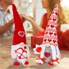 Articoli per feste Decorazione di San Valentino Peluche Gnomi Bambola Tavola di casa Ornamenti di San Valentino Dolci regali di San Valentino RRB13441
