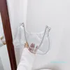Umhängetaschen Mode Jelly Single für Frauen Hochwertiges PVC Transparentes Material Achselhandgriff Tasche Beutel