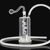 Led Shisha Glaspfeife Farbwechsel Licht Bongs Dab Bohrinsel Perkolator Bubbler Wasserpfeifen Tragbare Shisha Öl Shishas Asche mit Tabakkopf