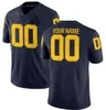 Cousu Michigan Wolverines # 10 Devin Bush Jr. Jersey Marine NCAA Personnalisé tout numéro de nom XS-5XL 6XL