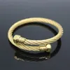 Hoogwaardige vrouwen armband roestvrij staal goud kleur draad mannen en vrouwen charm schroef noot armbanden armbanden nieuwe mode sieraden7975355