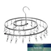 Non-magnetic Stainless Steel Laundry Drying Rack With Clips Clothespins Spiral Clothes Hanger For Socks Towel Underwear Hangers & Racks Factory price expert design