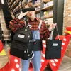 Okul çantaları 4 adet Set Kadınlar Sırt Çantası Moda Naylon Çanta Kadın Seyahat Kitap Çantası Sevimli Backbag Scoolbag Genç Kızlar İçin