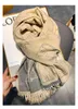 Роскошные печать шарф женские кашемировые зимние теплые шарфы бренд пашмина шали оборачивает женские эхарпе толстого одеяла глушитель футматов