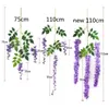 12pcs Set Wisteria Vine Fake Flower Artificial Wisteria Hangende bloemen voor Home Garden Bruiloft Verjaardag Kerstmis Office Decor 6 6466924