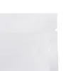 Matowa biała folia mylarowa stojąca torba Zip Grip Seal z możliwością wielokrotnego zamykania wielokrotnego zamykania Tear Notch Doypack woreczki do przechowywania żywności LX4225