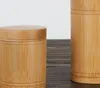 Bamboo Tea Jar Portable Organic Bamboo Container Canister Tea Storage Box with Lid For Spices Tea Coffee Sugar Receive With Lid KKA8341