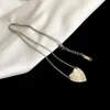 G gouden hart ketting vrouwelijk roestvrij staal paar roos ketting hanger sieraden aan de hals cadeau voor vriendin accessoires groothandel