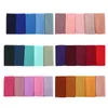 Women's Pure Color Chiffon Scarf Plain Headscarf Ladies Hijab Gauze Scarives High Quality Muti Colors 72*175CM