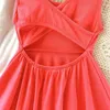 Лето Прибытие Девушки Мода Конфеты Цветное платье Детский Жилет Платья 210528
