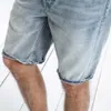 Summer Selvage Denim Shorts Fashion Ripped Genou Longueur Jeans RedLine Haute Qualité 180085 210716