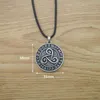 Pendentif Colliers 12pcs Celtics Irish Knot Triskele Triple Spiral Rune Collier pour hommes Femmes Bijoux