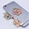 Butterfly Diamante Metal Dedo Anel Telefone Telefone de Telefone 360 ​​Graus Suporte de Celular Universal para iphone 13 Samsung Huawei Xiaomi LG Moto Celular Mounts Suportes