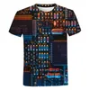 Camisetas masculinas camisetas de camisetas masculinas homens homens 3d Máquina impressa camiseta de tamanho grande estilo harajuku verão tampes de manga curta curta