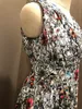 Printemps 2021 Position numérique Robe imprimée Tempérament élégant Deep Vneck grande robe robe de vacances 9543547