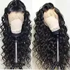 HD Transparent Lace Wig Lossa vågiga brasilianska peruker Pre Plocked Wave Laces Front Human Hair Wigs för svarta kvinnor 150% densitet