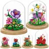 City Mini Immortal Flower Ornament Model Building Blocks Friends Rose Decorazione domestica Mattoni fai da te Giocattoli per ragazze Regalo per bambini AA220303