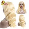 Lace Wigs 613 Honey Blonde Color Remy Brazilian Body Wave Front Human Hair Wig 30 32 Inch 1B Ombre Frontal For Black Women