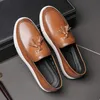 Italie hommes chaussures décontractées automne cuir mocassins chaussures de bureau pour hommes conduite mocassins confortable sans lacet fête mode chaussure