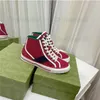 Mens Tennis 1977 Multicolor Designer Schoenen High-Top Boots Low-Top Vintage Sneaker Lace-up Web Stripe Canvas Platform Outdoor Womens Casual Shoe