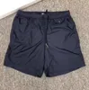 Heta män nylon simma shorts applikation designer gentleman sidofickor swimear pojke blixtlås stängning bakficka tonal dragkort korta byxor