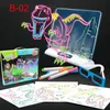2021 Peinture Fournitures 3D planche à dessin fluorescente magie lumineuse stéréo écriture graffiti planches cadeau de vacances pour enfants DHL