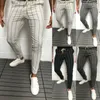 2021 novos elegantes homens slim fit stripe business calça formal calças de escritório casual skinny negócio formal terno terno calças vestido