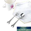 1 pc Creative Wrench Forma Talheres Home Cozinha De Aço Inoxidável Forquilha Colher De Presente Fruta Dessrt Salada Forks Cutelaria