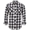 Men's Plaid Flannel Shirt Spring Autumn Male Regular Fit Casual Long-Sleeved Shirts For (USA SIZE S M L XL 2XL) 210705
